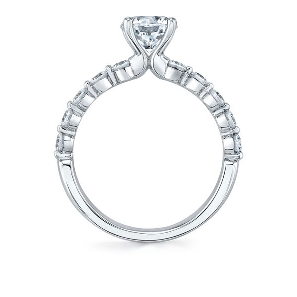 14kt White Gold Round Diamond Single Prong Engagement Ring Image 2 Elgin's Fine Jewelry Baton Rouge, LA