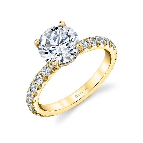 14Kt Two Tone Gold Diamond Engagement Ring Elgin's Fine Jewelry Baton Rouge, LA