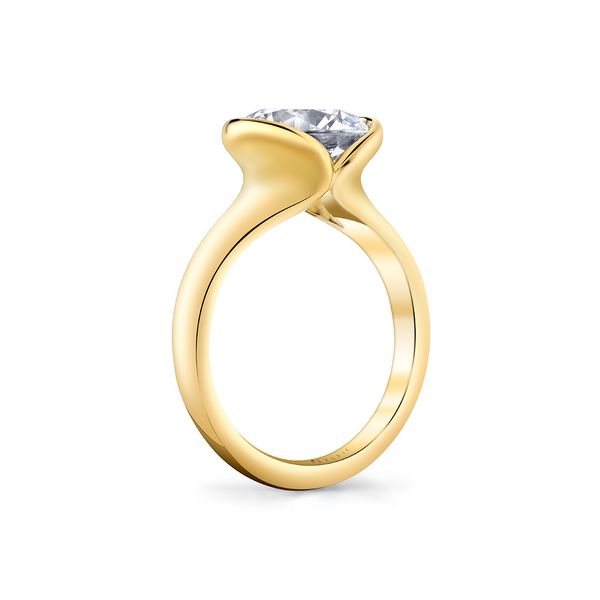 14kt Yellow Gold Shell Auranova Engagement Ring Image 3 Elgin's Fine Jewelry Baton Rouge, LA