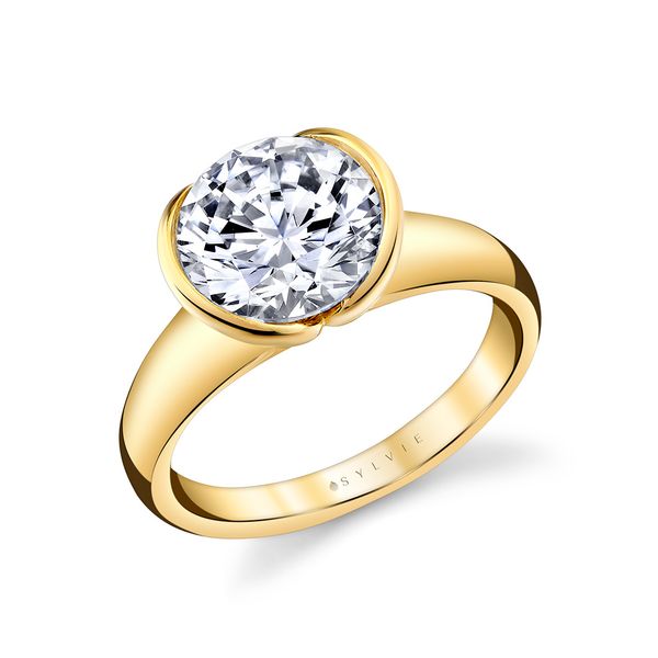 14kt Yellow Gold Shell Auranova Engagement Ring Elgin's Fine Jewelry Baton Rouge, LA