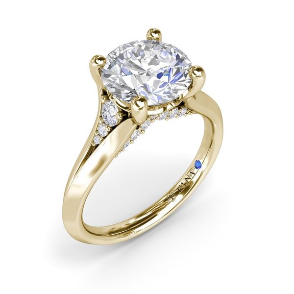 14kt Yellow Gold Round Diamond Engagement Ring Elgin's Fine Jewelry Baton Rouge, LA