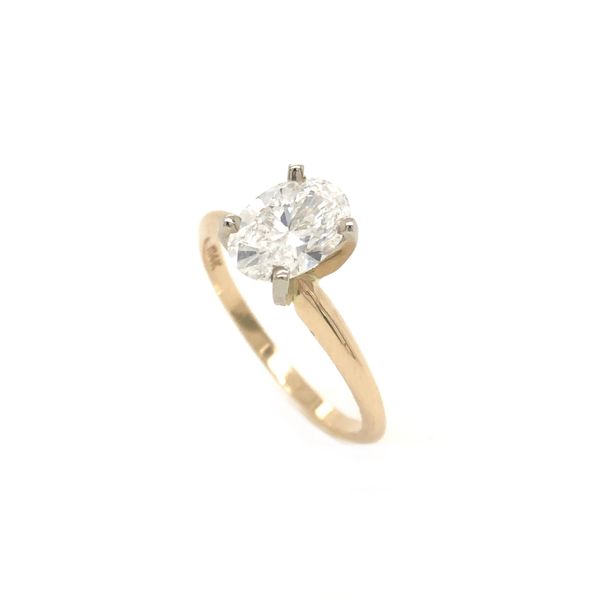 14K Yellow Gold Solitaire Style Engagement Ring Elgin's Fine Jewelry Baton Rouge, LA