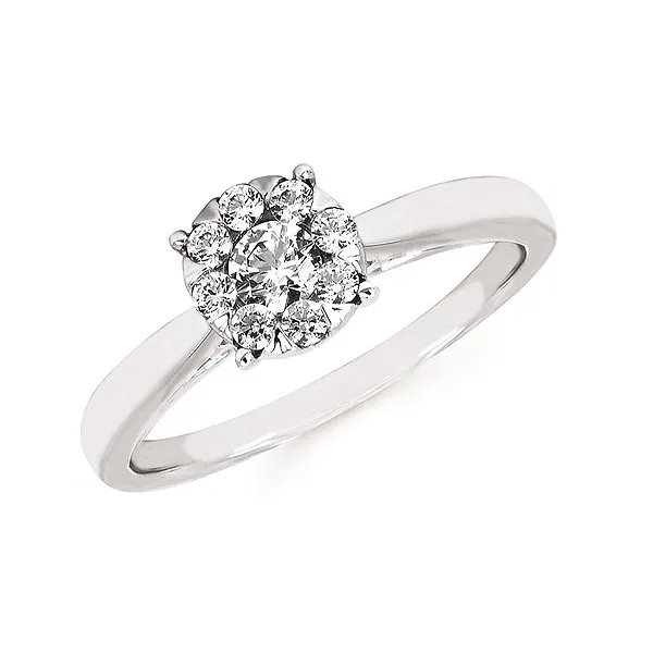 14K White Gold Diamond Engagement Ring Elgin's Fine Jewelry Baton Rouge, LA