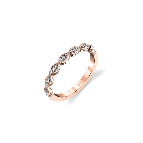 14K Rose Gold Diamond Stackable Band Elgin's Fine Jewelry Baton Rouge, LA