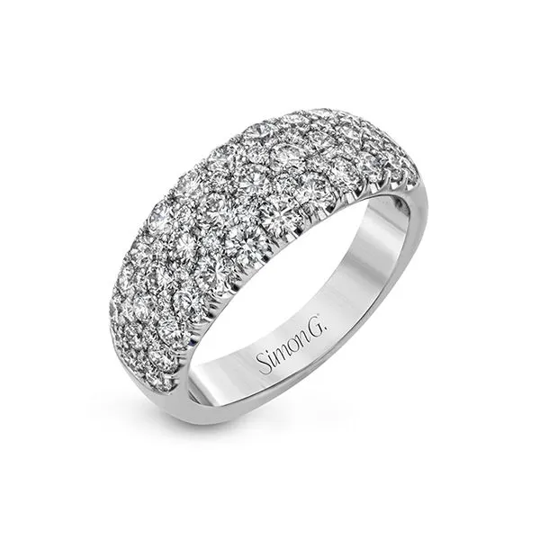 Simon G 18K White Gold Diamond Anniversary Band Elgin's Fine Jewelry Baton Rouge, LA