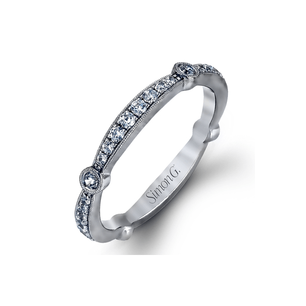 18K White Gold Diamond Wedding Band Elgin's Fine Jewelry Baton Rouge, LA