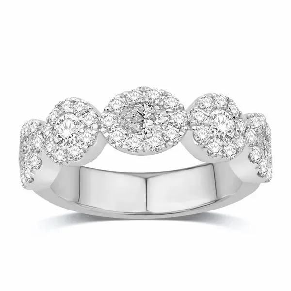 18K White Gold Diamond Band Elgin's Fine Jewelry Baton Rouge, LA