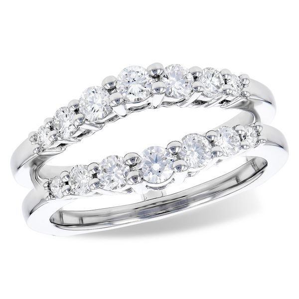 14K White Gold Diamond Ring Guard Elgin's Fine Jewelry Baton Rouge, LA
