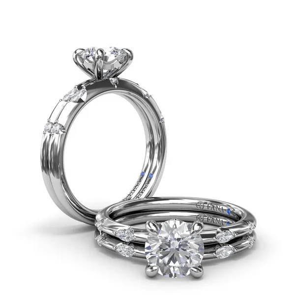 14K White Gold Raindrop Diamond Wedding Band Image 3 Elgin's Fine Jewelry Baton Rouge, LA