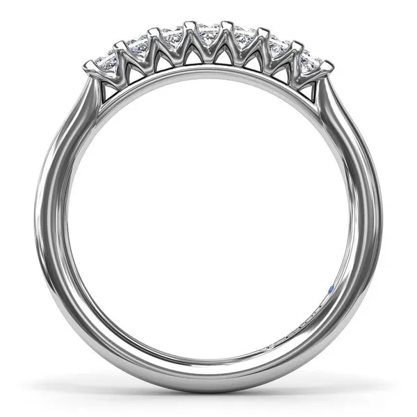 14K White Gold Princess Cut Diamond Wedding Band Image 2 Elgin's Fine Jewelry Baton Rouge, LA