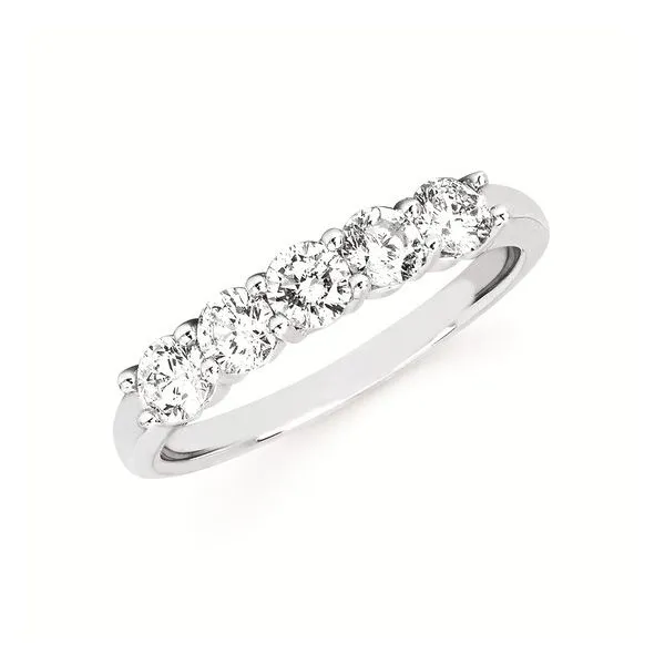 14k White Gold Diamond Anniversary Band Elgin's Fine Jewelry Baton Rouge, LA