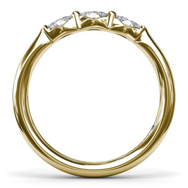 14kt Yellow Gold Marquise Diamond Wedding Band Image 2 Elgin's Fine Jewelry Baton Rouge, LA