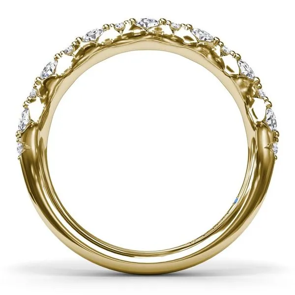 Oval & Round Diamond Wedding Band Image 2 Elgin's Fine Jewelry Baton Rouge, LA