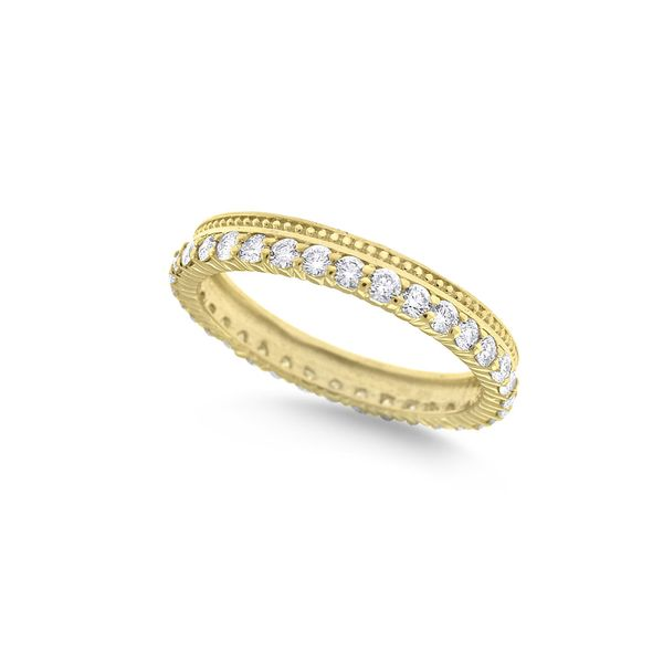 14K Yellow Gold Diamond Stackable Band Elgin's Fine Jewelry Baton Rouge, LA