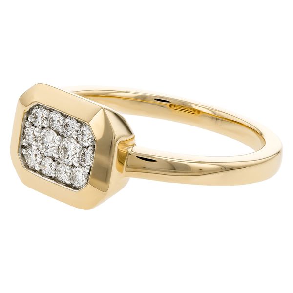 Rectangular East West Diamond Cluster Ring Image 2 Elgin's Fine Jewelry Baton Rouge, LA