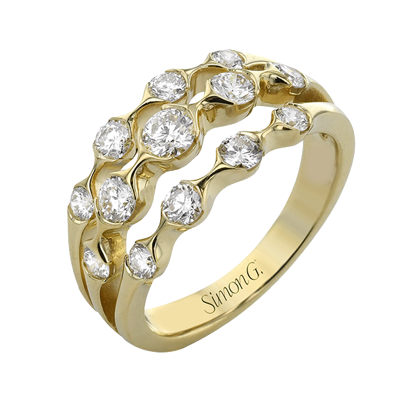 18K Yellow Gold Diamond Fashion Ring Elgin's Fine Jewelry Baton Rouge, LA