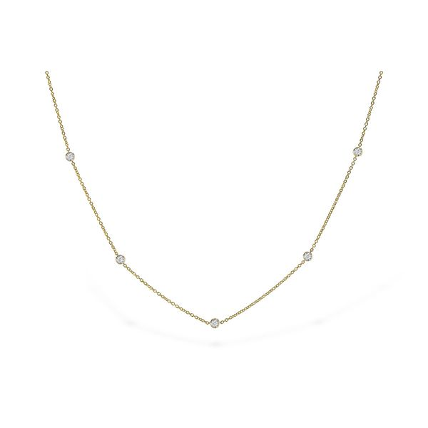 14K Yellow Gold Diamond Necklace Elgin's Fine Jewelry Baton Rouge, LA