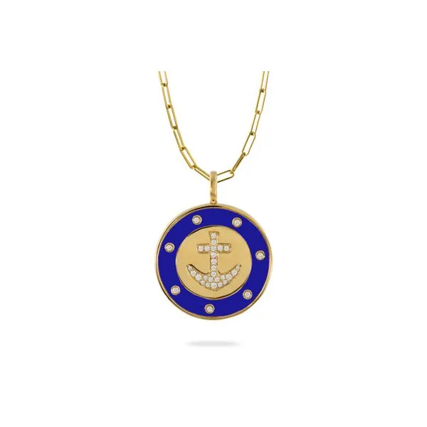 Maritime Gold Nautical Pendant Elgin's Fine Jewelry Baton Rouge, LA