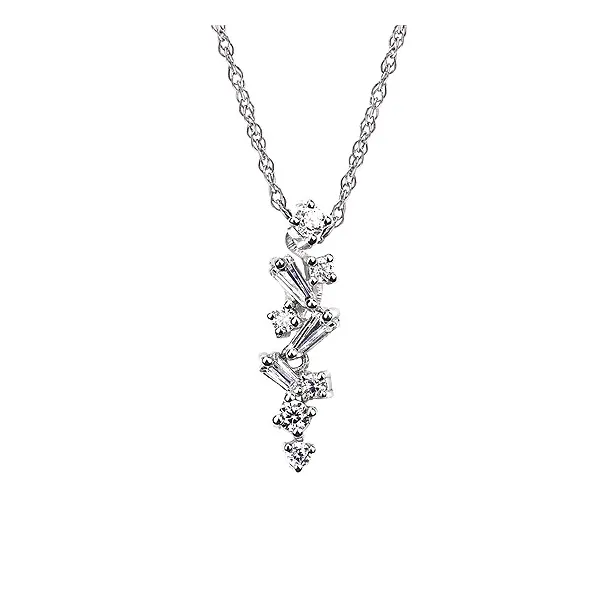14K White Gold Diamond Pendant Elgin's Fine Jewelry Baton Rouge, LA