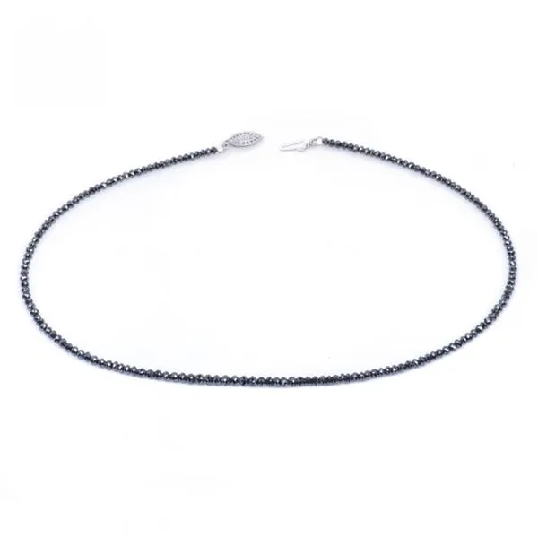 Black Diamond Beaded Necklace Image 2 Elgin's Fine Jewelry Baton Rouge, LA