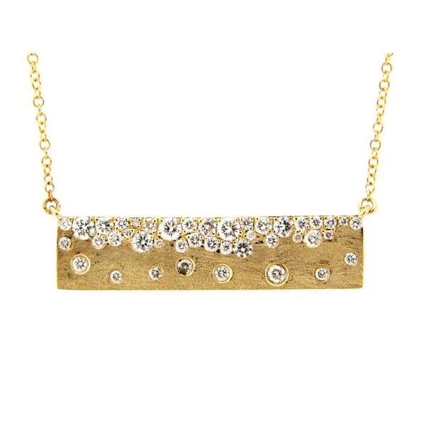 Diamond Flush Bar Necklace Elgin's Fine Jewelry Baton Rouge, LA