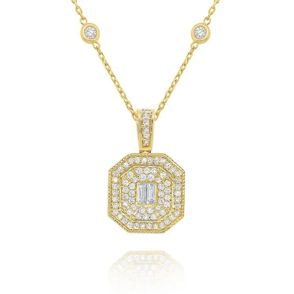 14K Gold Deco Diamond Pendant Elgin's Fine Jewelry Baton Rouge, LA