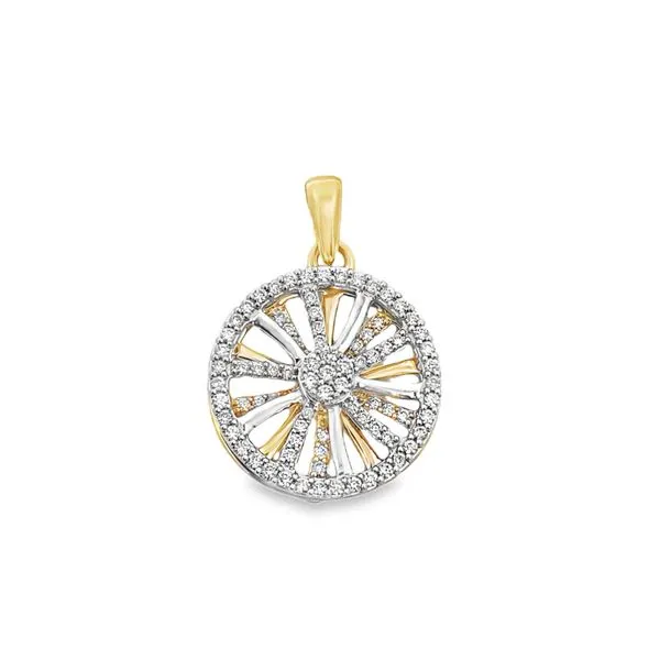14K Two Tone Spinning Pendant Elgin's Fine Jewelry Baton Rouge, LA