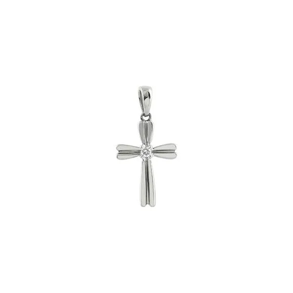 14k White Gold Cross Pendant Elgin's Fine Jewelry Baton Rouge, LA