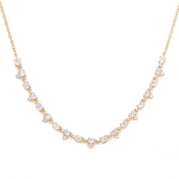 Alternating Setting Round Diamond Necklace Elgin's Fine Jewelry Baton Rouge, LA