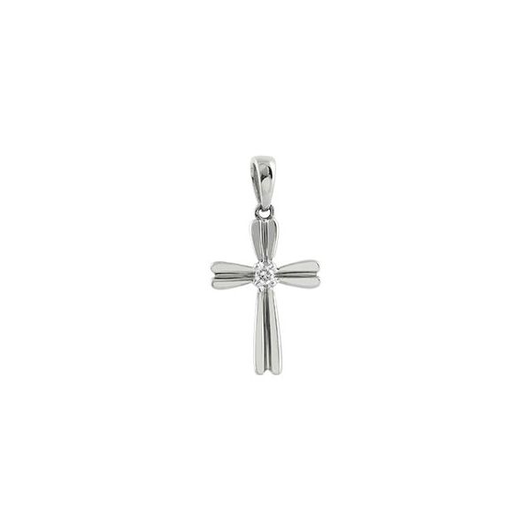 14kt White Gold Diamond Cross Elgin's Fine Jewelry Baton Rouge, LA