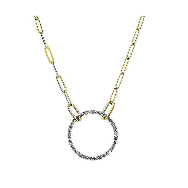 18kt Two Tone Gold Diamond Pendant Elgin's Fine Jewelry Baton Rouge, LA