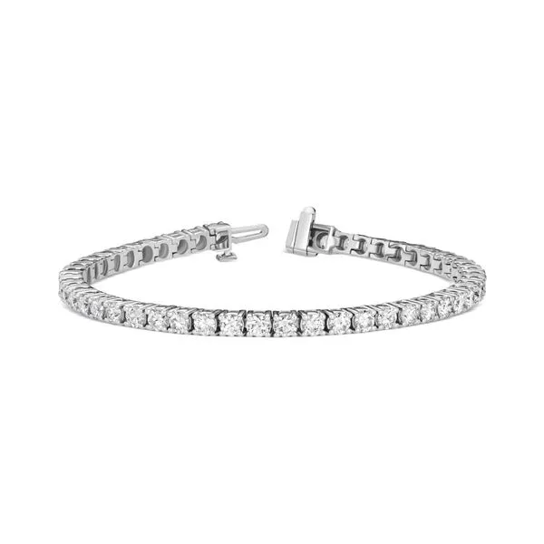 14kt White Gold Lab Grown Diamond Tennis Bracelet Elgin's Fine Jewelry Baton Rouge, LA