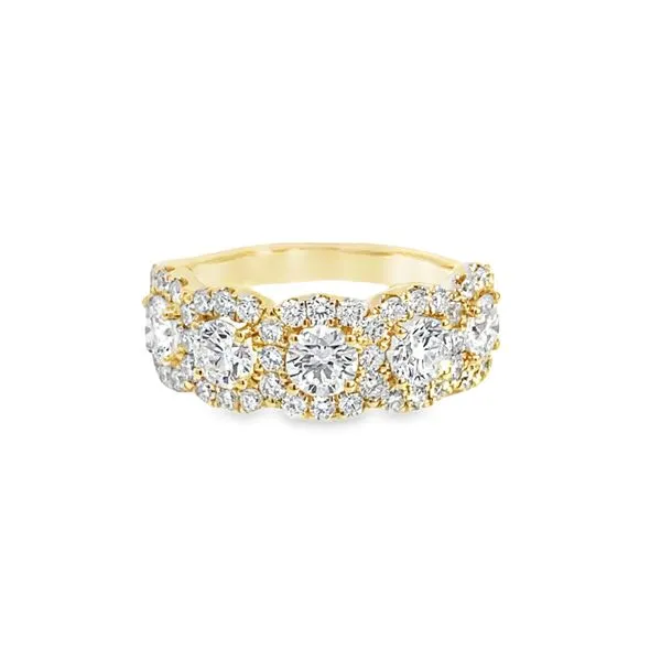14K Yellow Gold Eco-Brilliance Lab Created Diamond Band Elgin's Fine Jewelry Baton Rouge, LA