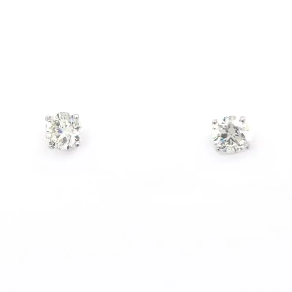 14kt White Gold 1.04cttw Lab Grown Diamond Stud Earrings Elgin's Fine Jewelry Baton Rouge, LA