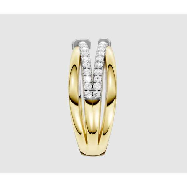 Stackable Baguette & Round Lab Grown Diamond Ring Image 3 Elgin's Fine Jewelry Baton Rouge, LA