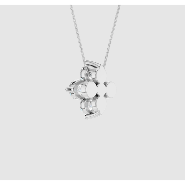 Lab Grown Diamond Petal Pendant Image 3 Elgin's Fine Jewelry Baton Rouge, LA