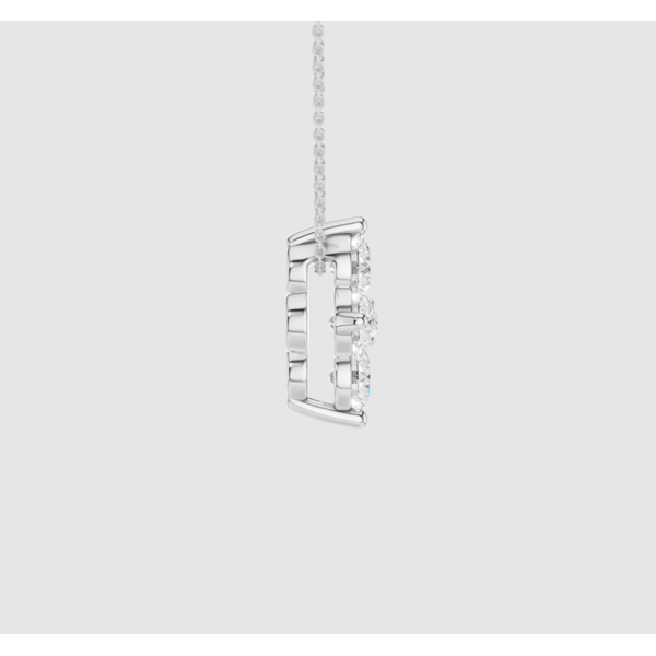 Lab Grown Diamond Petal Pendant Image 4 Elgin's Fine Jewelry Baton Rouge, LA