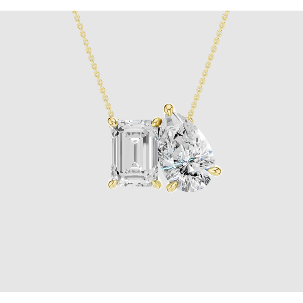 Lab Grown Diamond Toi Et Moi Pendant Elgin's Fine Jewelry Baton Rouge, LA