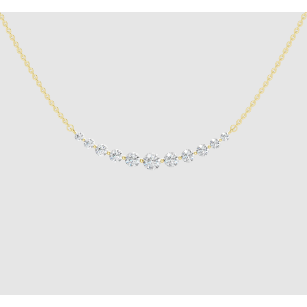 Lab Grown Graduated Diamond Necklace Elgin's Fine Jewelry Baton Rouge, LA