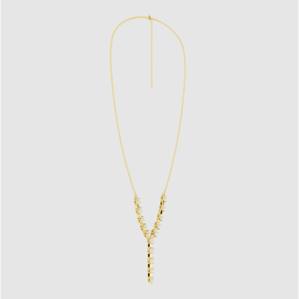 Lab Grown Diamond Y Necklace Image 3 Elgin's Fine Jewelry Baton Rouge, LA