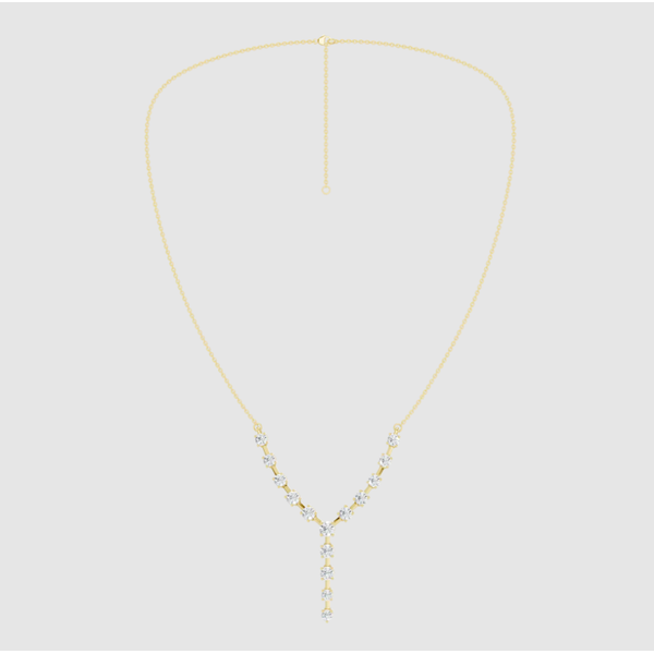 Lab Grown Diamond Y Necklace Image 5 Elgin's Fine Jewelry Baton Rouge, LA