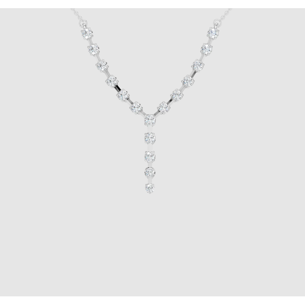 Lab Grown Diamond Y Necklace Image 4 Elgin's Fine Jewelry Baton Rouge, LA
