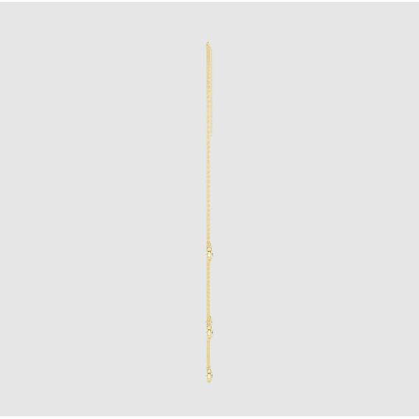 Lab Grown Bezel Drop Station Necklace Image 2 Elgin's Fine Jewelry Baton Rouge, LA