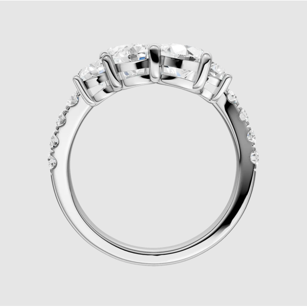 Lab Grown Round Diamond Bypass Ring Image 2 Elgin's Fine Jewelry Baton Rouge, LA
