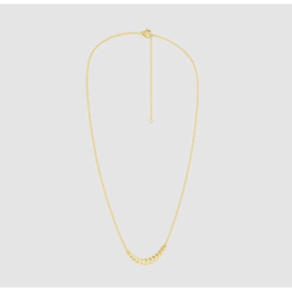 Lab Grown Graduated Diamond Curve Necklace Elgin's Fine Jewelry Baton Rouge, LA