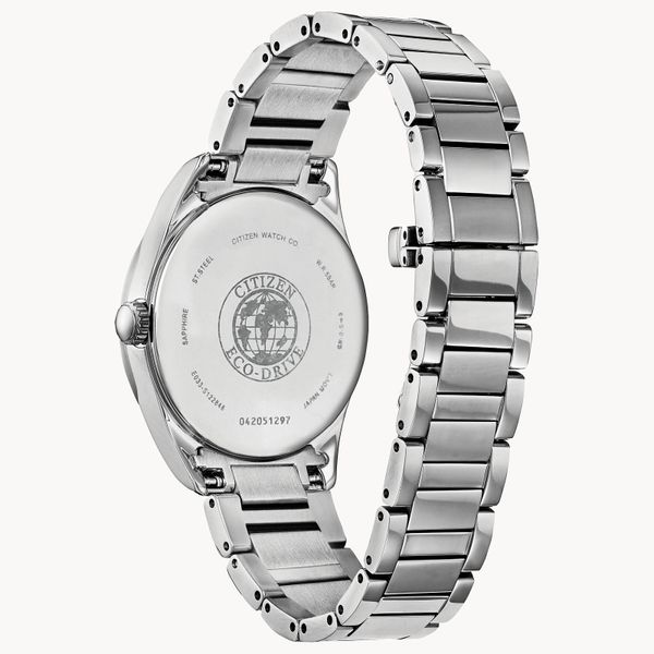 Ladies Citizen Eco-Drive Arezzo Collection Stainless Steel Watch Image 3 Elgin's Fine Jewelry Baton Rouge, LA