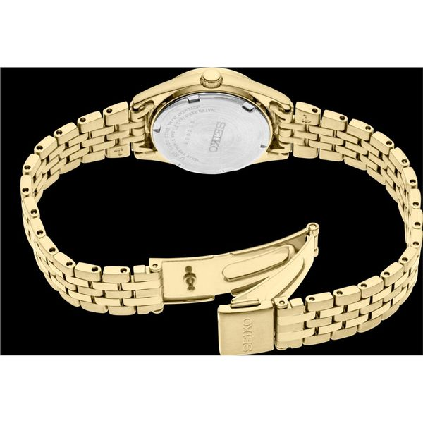 Ladies Seiko Quartz Gold Tone Watch Image 3 Elgin's Fine Jewelry Baton Rouge, LA