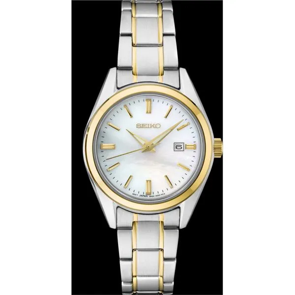 Ladies Seiko Essentials Collection Two Tone Watch Elgin's Fine Jewelry Baton Rouge, LA