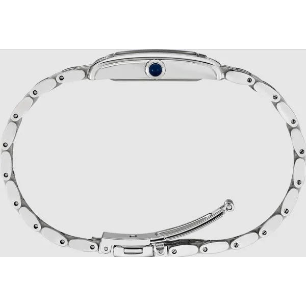 Ladies Seiko Quartz Stainless Steel Rectangular Watch Image 2 Elgin's Fine Jewelry Baton Rouge, LA
