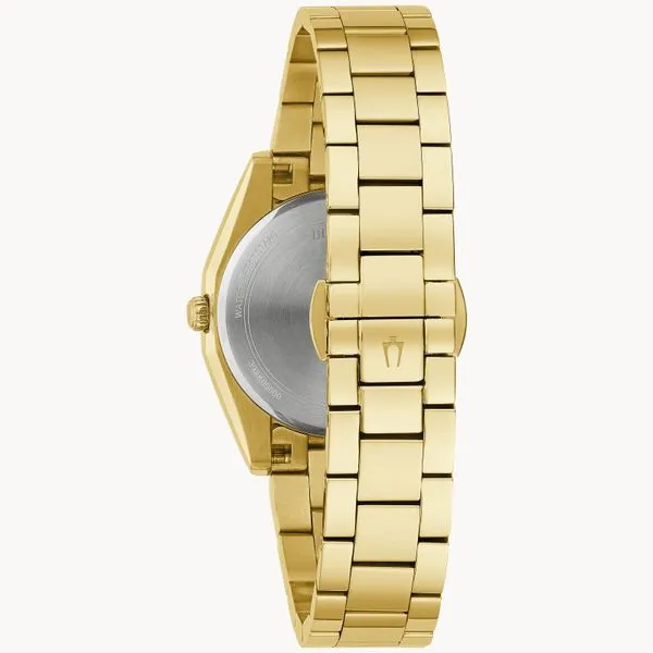 Ladies Gold Tone Bulova Watch Image 2 Elgin's Fine Jewelry Baton Rouge, LA